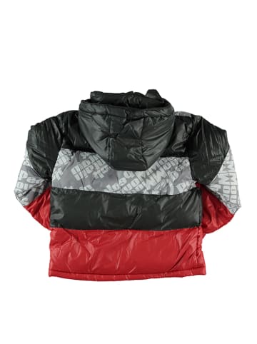 Peak Mountain Winterjas donkergrijs/rood