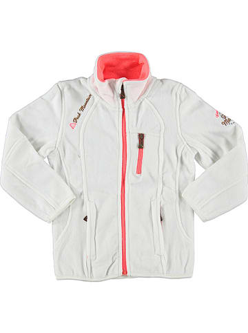 Peak Mountain Fleece vest wit/oranje