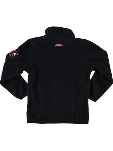 Peak Mountain Fleece vest zwart/oranje