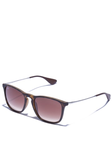 Ray Ban Męskie okulary przeciwsłoneczne "Chris" w kolorze srebrno-brązowym