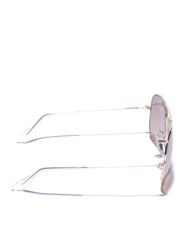 Ray Ban Okulary przeciwsłoneczne unisex "Aviator" w kolorze złoto-jasnoróżowym