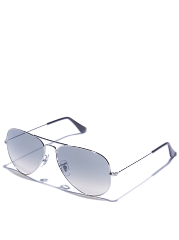 Ray Ban Unisex-Sonnenbrille "Aviator" in Silber/ Grau
