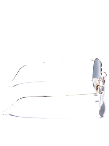 Ray Ban Okulary przeciwsłoneczne unisex "Round" w kolorze złoto-ciemnozielonym