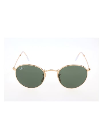 Ray Ban Męskie okulary przeciwsłoneczne w kolorze złoto-zielonym