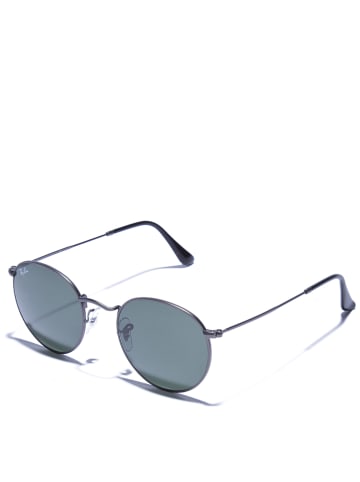 Ray Ban Okulary przeciwsłoneczne unisex "Round" w kolorze czarno-ciemnoszarym