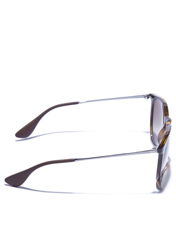 Ray Ban Damskie okulary przeciwsłoneczne "Erika" w kolorze srebrno-brązowym