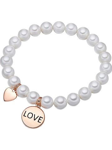 Yamato Pearls Perlen-Armband "Love" in Weiß