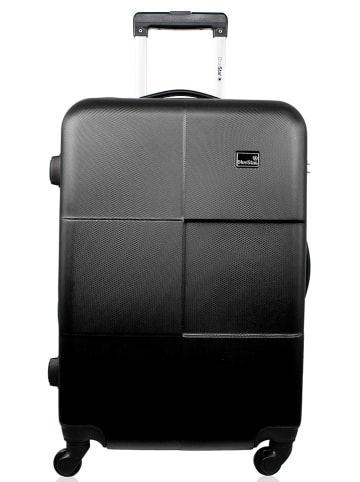 BlueStar Hardcase-Trolley "Miami" in Schwarz - (B)38 x (H)59 x (T)26 cm