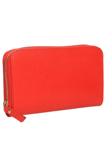 ORE10 Leder-Geldbörse in Rot - (B)20 x (H)11 x (T)3 cm