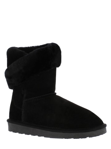 Gooce Leder-Winterstiefel "Beverly" in Schwarz