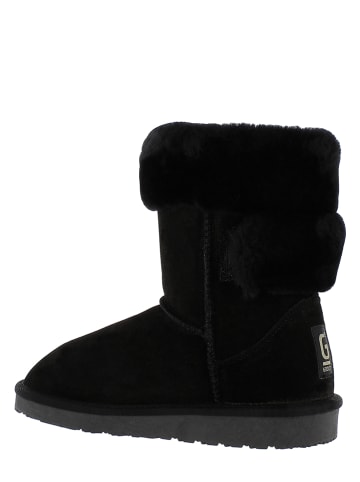 Gooce Leder-Winterstiefel "Beverly" in Schwarz