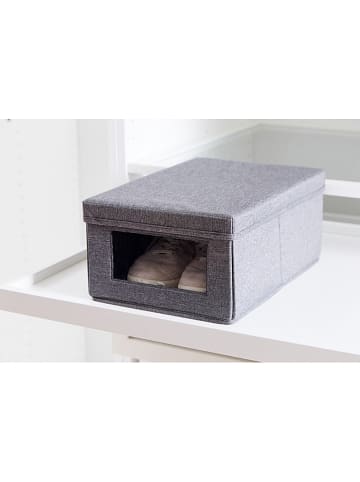 STORE IT Pudełko w kolorze antracytowym na buty - 34 x 15 x 23 cm