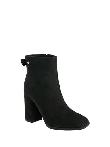 BOSCCOLO Leder-Stiefeletten in Schwarz