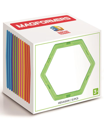 MAGFORMERS 12-częściowy zestaw magnetyczny "Hexagon" - 3+