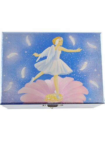 Magni Sieradenbox met muziek lichtblauw - (B)16 x (H)12 x (D)12 cm