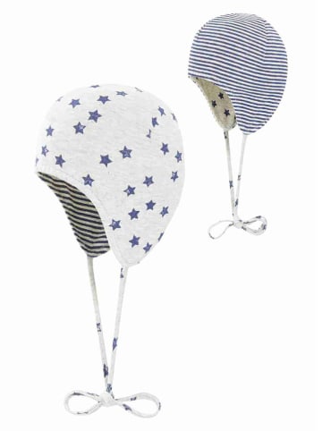 Döll Omkeerbare muts wit/blauw