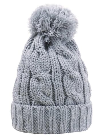 Döll Muts met pompon grijs