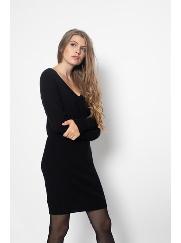 Just Cashmere Kaszmirowa sukienka "Tracy" w kolorze czarnym