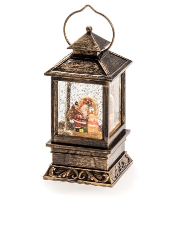 Konstsmide LED-Laterne "Weihnachtsmann" in Bronze - (H)22 cm