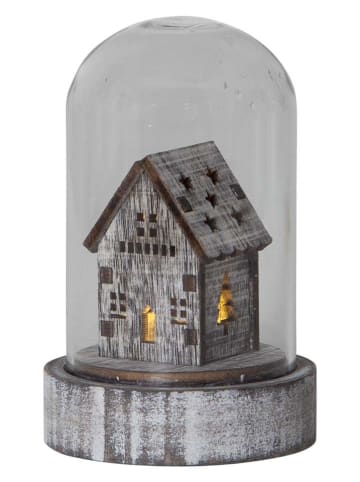 STAR Trading 3-delige set: decoratieve led-figuren "Kupol" bruin - (B)5,5 x (H)8,5 cm