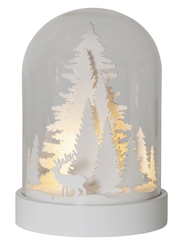 STAR Trading LED-Dekoobjekt "Kupol" in Weiß - (H)17,5 x Ø 12,5 cm