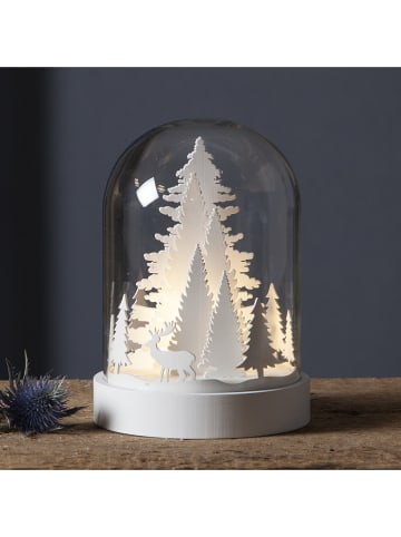STAR Trading Decoratief ledobject "Koepel" wit - (H)17,5 x Ø 12,5 cm
