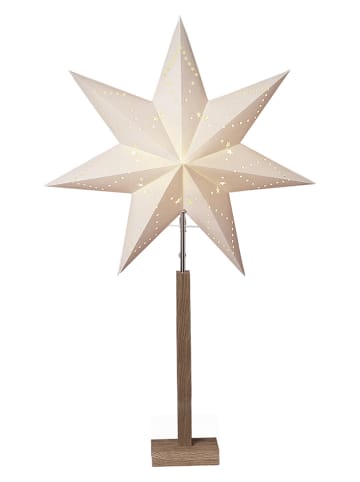 STAR Trading Lampa stojąca "Karo Maxi" w kolorze białym - wys. 100 cm