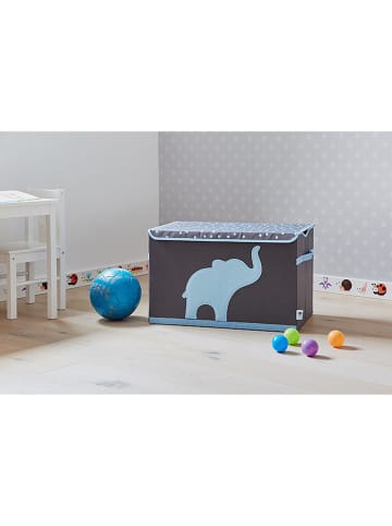 STORE IT Ordnungsbox in Grau/ Hellblau - (B)61 x (H)38 x (T)37 cm