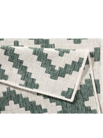 NORTHRUGS Wendeteppich "Malta" in Grün/ Creme