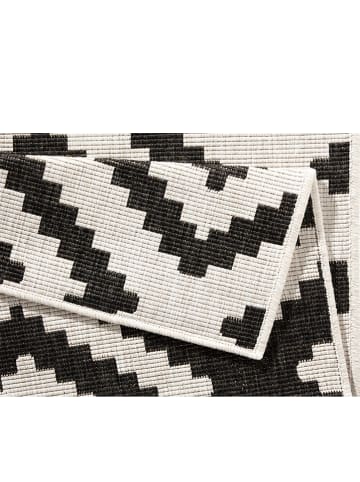 NORTHRUGS Zewnętrzny dywan dwustronny "Malta" w kolorze czarno-kremowym