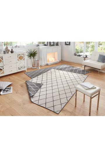 NORTHRUGS Outdoor-Wendeteppich "Malaga" in Grau/ Creme