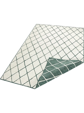 NORTHRUGS Omkeerbaar tapijt "Malaga" groen/crème