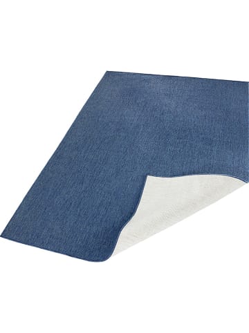 NORTHRUGS Indoor-/ Outdoor-Teppich "Miami" in Blau/ Creme