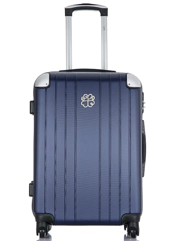 Les P´tites Bombes Hardcase-trolley ''Amelie-A'' donkerblauw - (B)38 x (H)59 x (D)26 cm