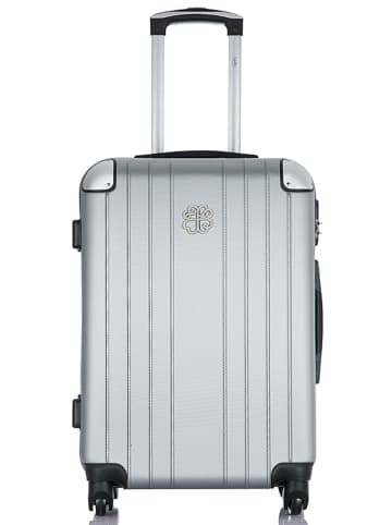 Les P´tites Bombes Hardcase-Trolley "Amelie-A" in Silber  - (B)36 x (H)60 x (T)26 cm