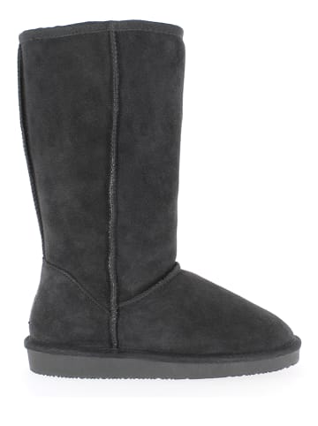 Gooce Leder-Winterstiefel "Elidir" in Anthrazit
