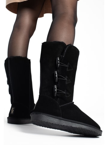 Gooce Leder-Winterstiefel "Cornice" in Schwarz