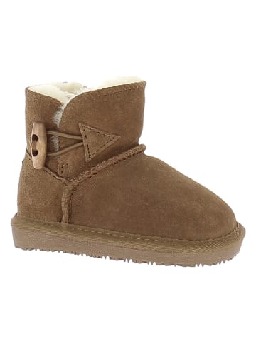 Gooce Leder-Winterboots "Hubbard Toddler" in Hellbraun