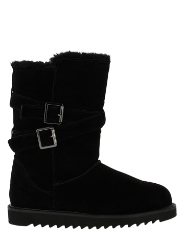 Gooce Leder-Winterstiefel "Huntspill Waterproof" in Schwarz