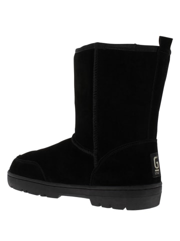 Gooce Skórzane kozaki zimowe "Gully" w kolorze czarnym