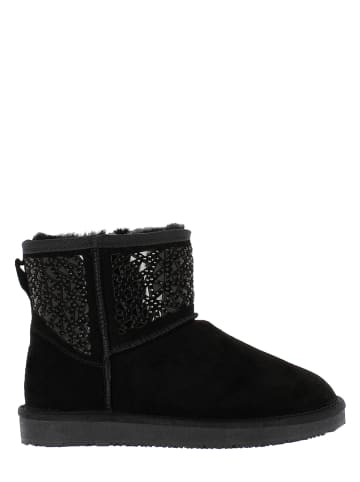 Gooce Leder-Winterboots "Lana" in Schwarz