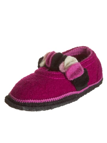 kitz-pichler Wollfilz-Hausschuhe "Babett" in Fuchsia/ Anthrazit