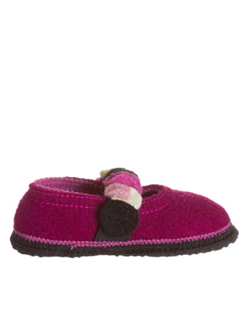 kitz-pichler Wollfilz-Hausschuhe "Babett" in Fuchsia/ Anthrazit