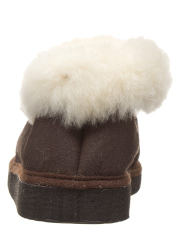 kitz pichler Lammfell-Hausschuhe "Gisi" in Braun