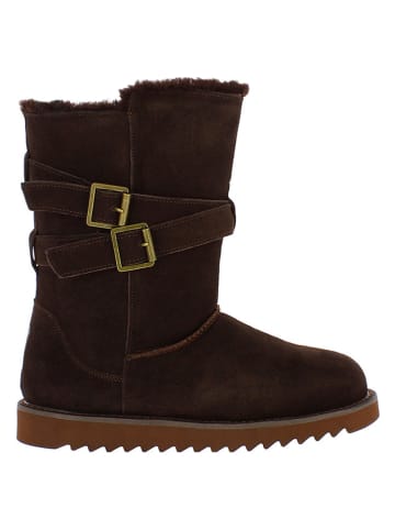 NICEBAY Leder-Winterstiefel "Mells Waterproof" in Braun