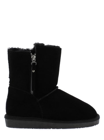 NICEBAY Leren winterboots "Arctic" zwart