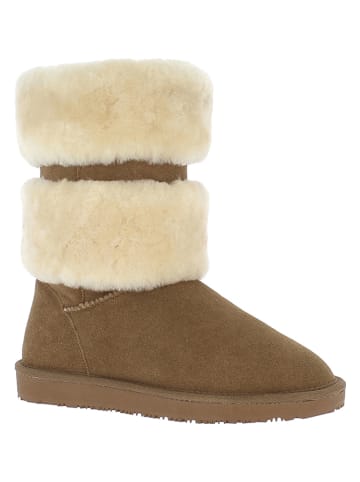 NICEBAY Leren winterlaarzen "Douglas" lichtbruin