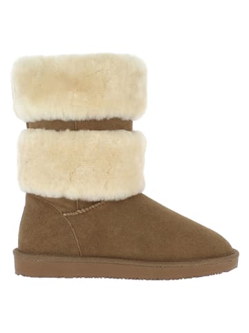 NICEBAY Leren winterlaarzen "Douglas" lichtbruin