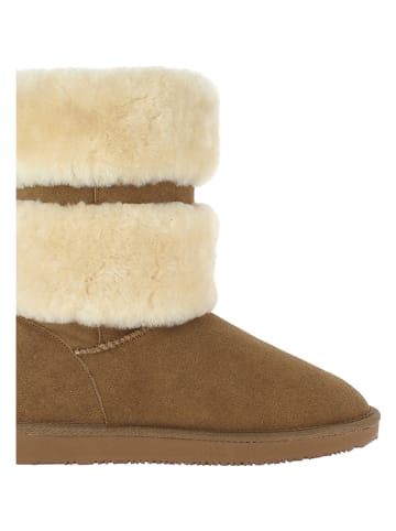 NICEBAY Leren winterlaarzen "Douglas" lichtbruin