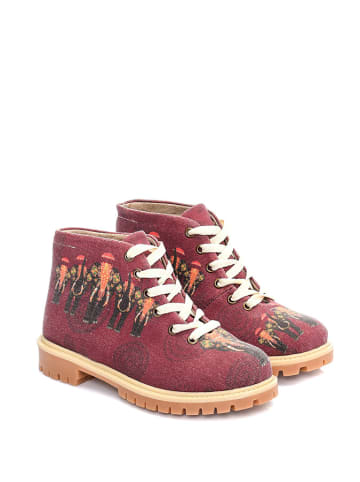 Cotto Ankle-Boots in Bordeaux/ Bunt